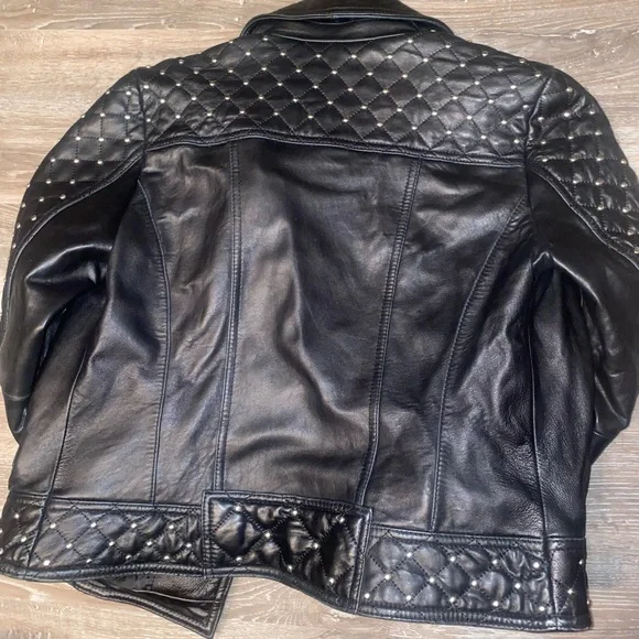 Karl Lagerfeld Leather Jacket - Picture 3 of 4